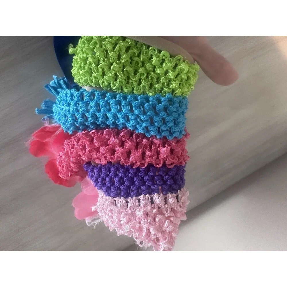 baby girls bow headbands kids set of 6